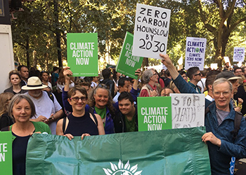 Green Party activists at Climate Strike